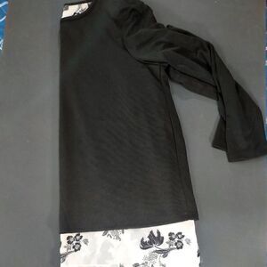 Sweater two shirt style with open back